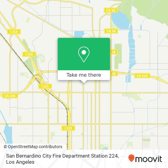 San Bernardino City Fire Department Station 224 map