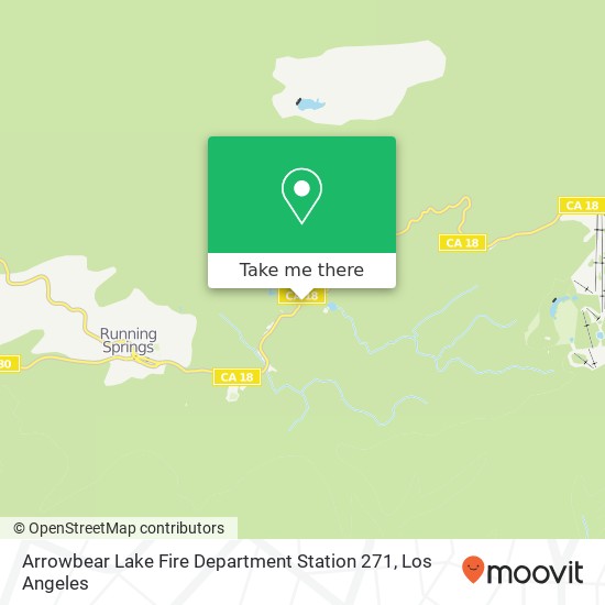 Mapa de Arrowbear Lake Fire Department Station 271