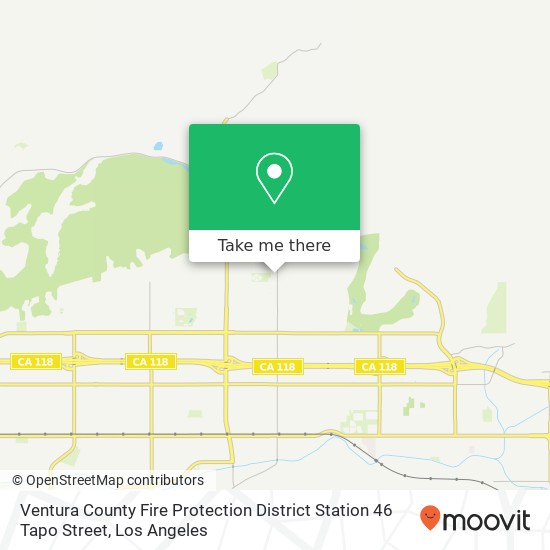 Mapa de Ventura County Fire Protection District Station 46 Tapo Street