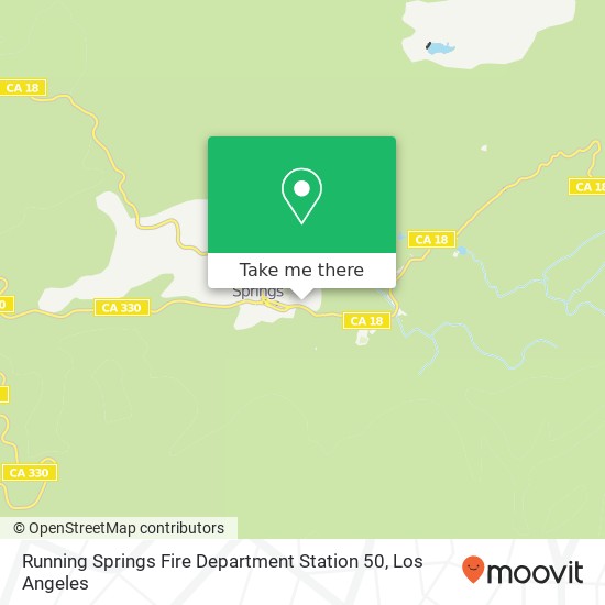 Mapa de Running Springs Fire Department Station 50