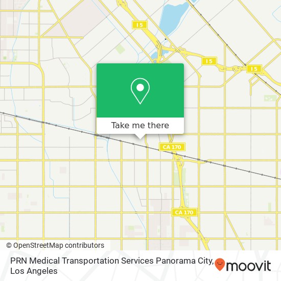 Mapa de PRN Medical Transportation Services Panorama City