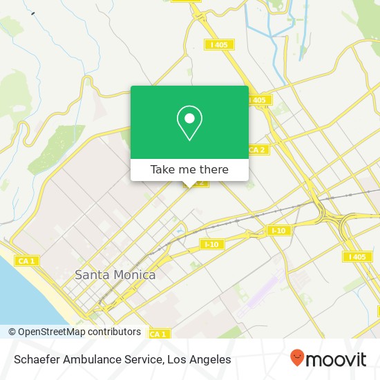 Mapa de Schaefer Ambulance Service