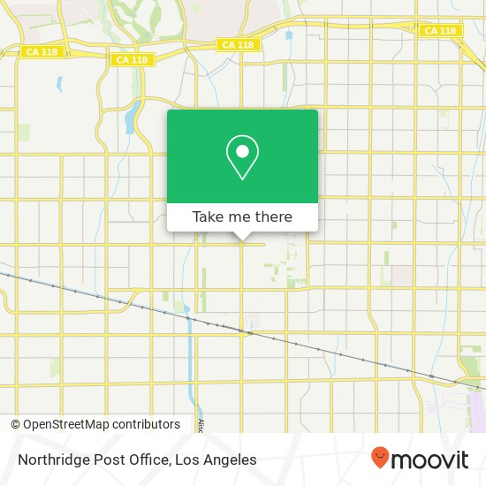 Northridge Post Office map