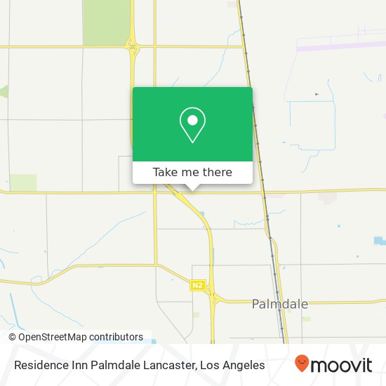 Residence Inn Palmdale Lancaster map