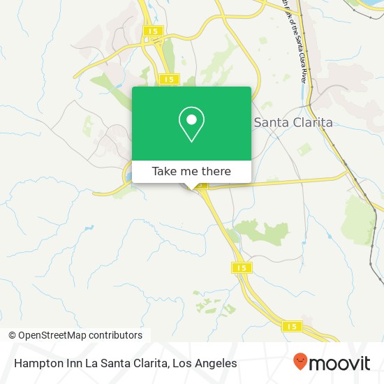 Mapa de Hampton Inn La Santa Clarita