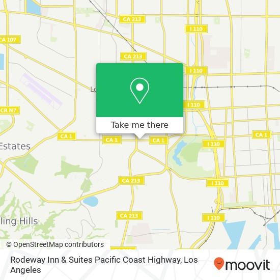 Rodeway Inn & Suites Pacific Coast Highway map