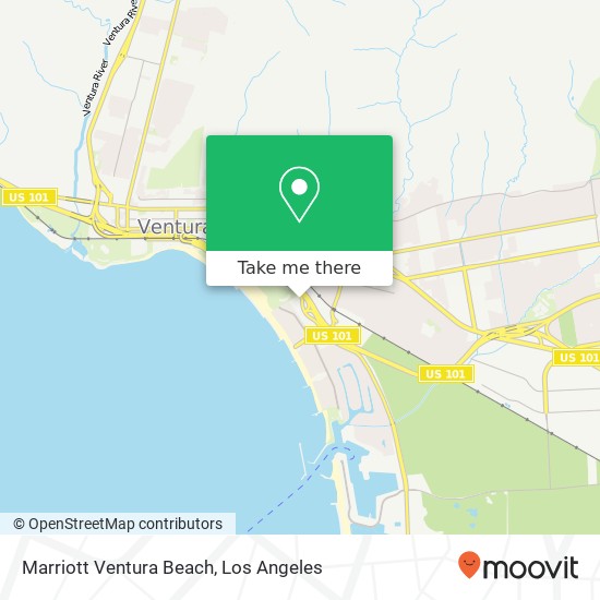 Marriott Ventura Beach map