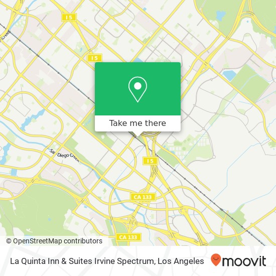 La Quinta Inn & Suites Irvine Spectrum map