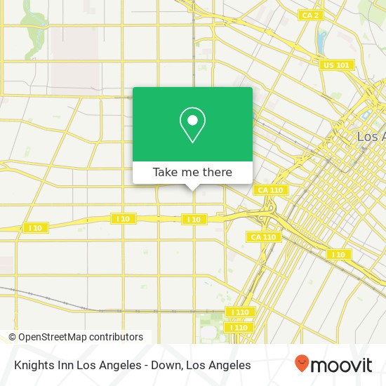 Knights Inn Los Angeles - Down map