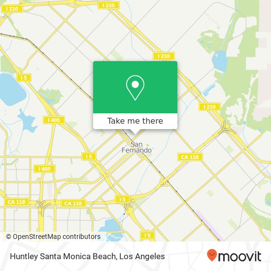 Mapa de Huntley Santa Monica Beach
