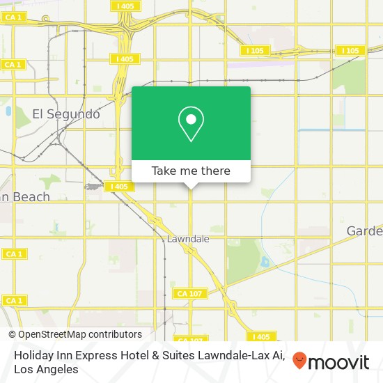 Mapa de Holiday Inn Express Hotel & Suites Lawndale-Lax Ai