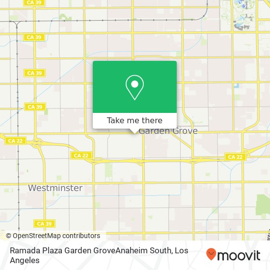 Ramada Plaza Garden GroveAnaheim South map