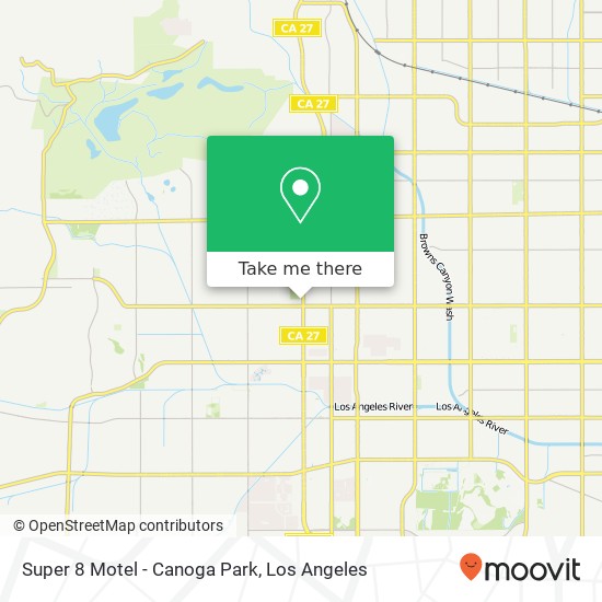 Super 8 Motel - Canoga Park map