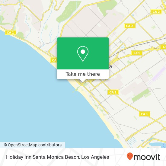 Holiday Inn Santa Monica Beach map
