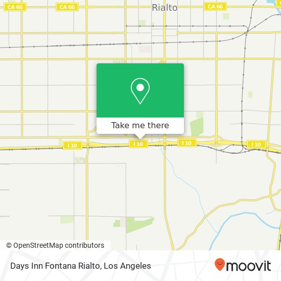 Days Inn Fontana Rialto map