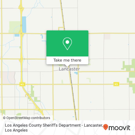 Mapa de Los Angeles County Sheriff's Department - Lancaster