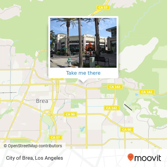 City of Brea map