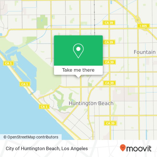 Mapa de City of Huntington Beach