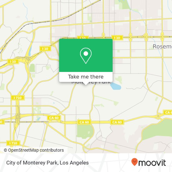 Mapa de City of Monterey Park