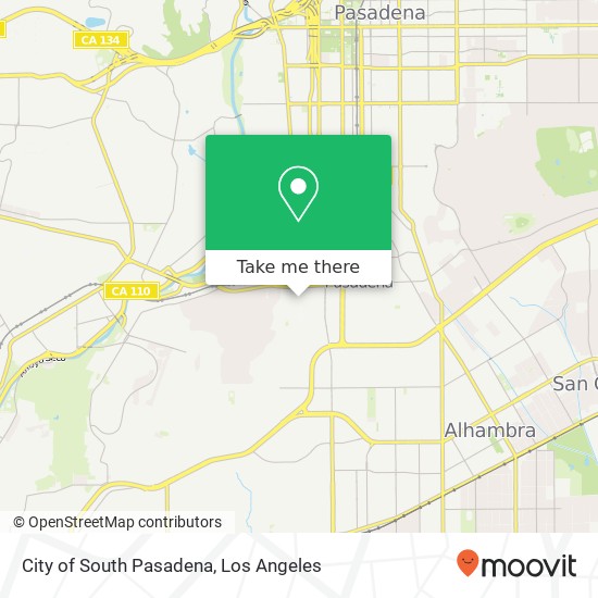 City of South Pasadena map