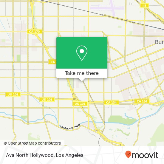 Ava North Hollywood map