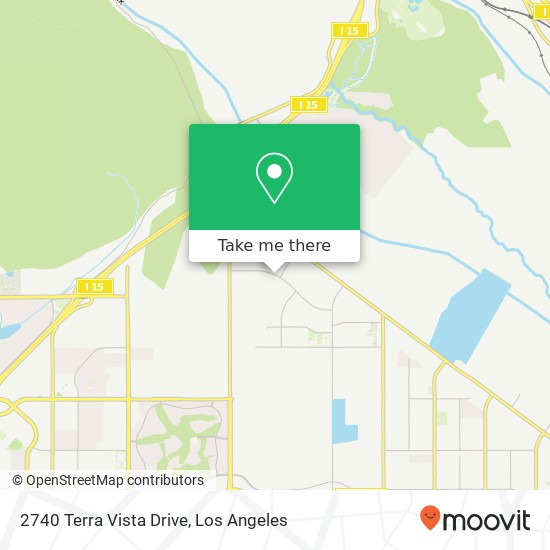 Mapa de 2740 Terra Vista Drive