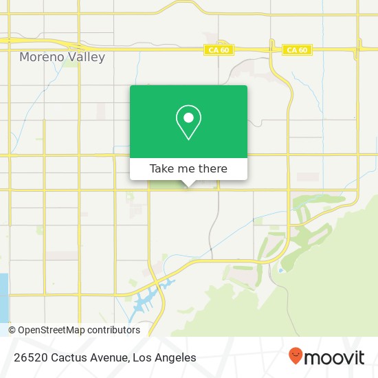 Mapa de 26520 Cactus Avenue