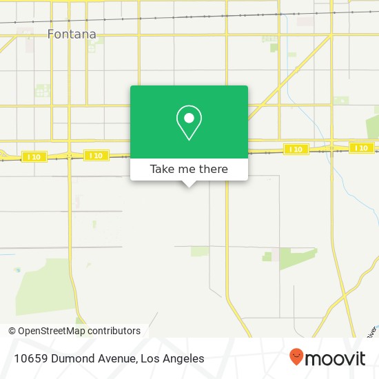 Mapa de 10659 Dumond Avenue