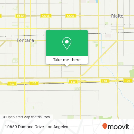 10659 Dumond Drive map