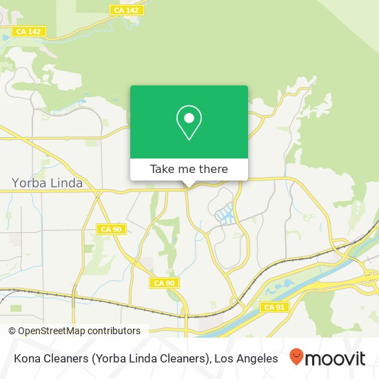 Kona Cleaners (Yorba Linda Cleaners) map