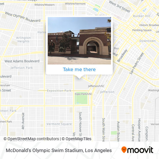 McDonald's Olympic Swim Stadium map
