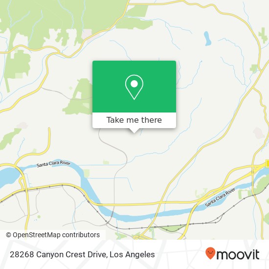 Mapa de 28268 Canyon Crest Drive