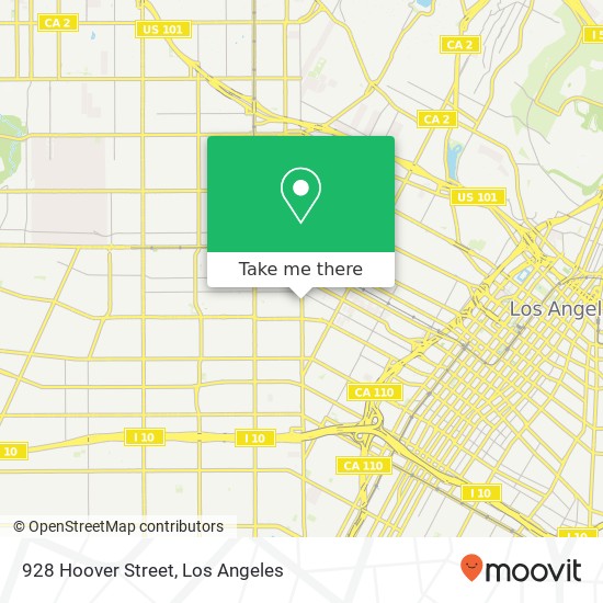 Mapa de 928 Hoover Street