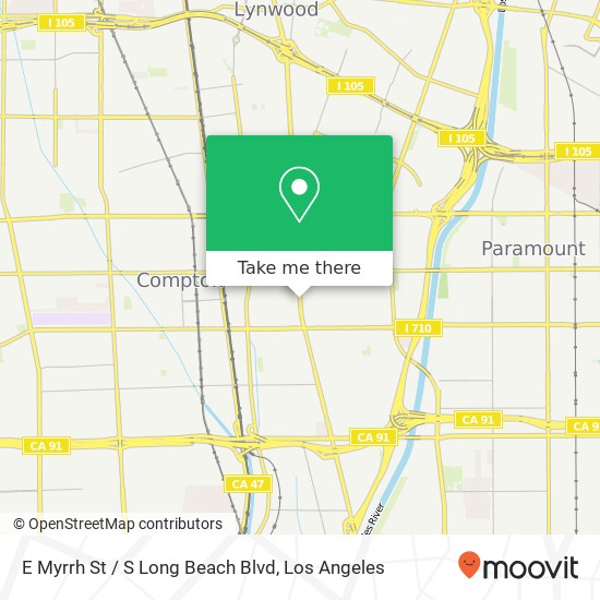 E Myrrh St / S Long Beach Blvd map