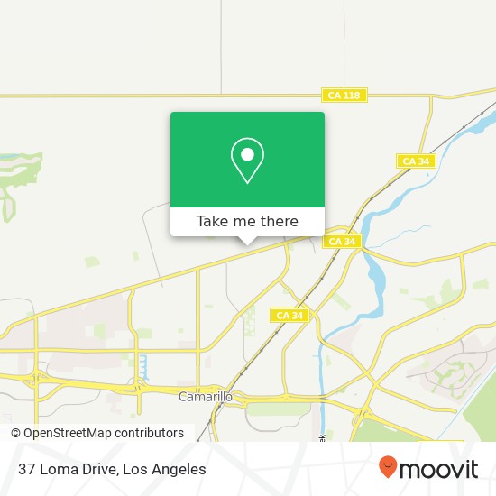 37 Loma Drive map