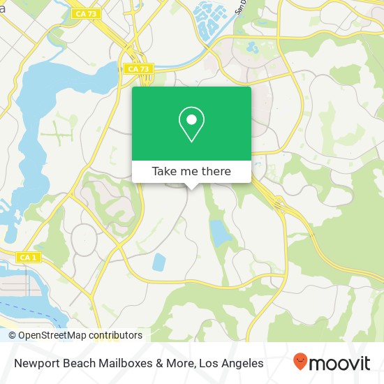 Mapa de Newport Beach Mailboxes & More