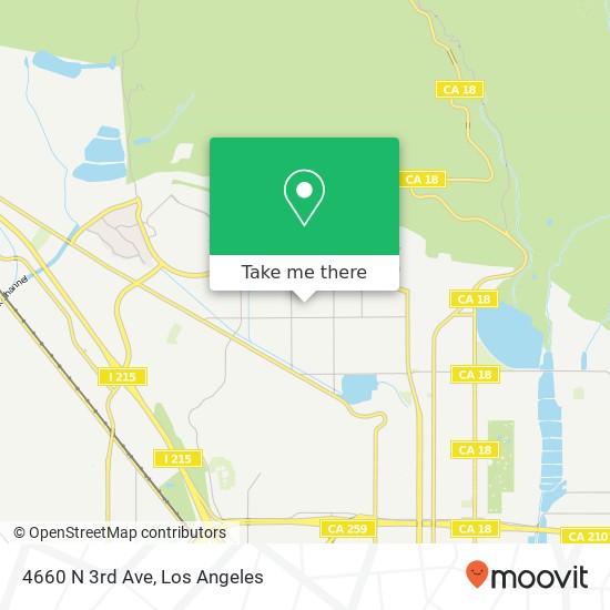 Mapa de 4660 N 3rd Ave