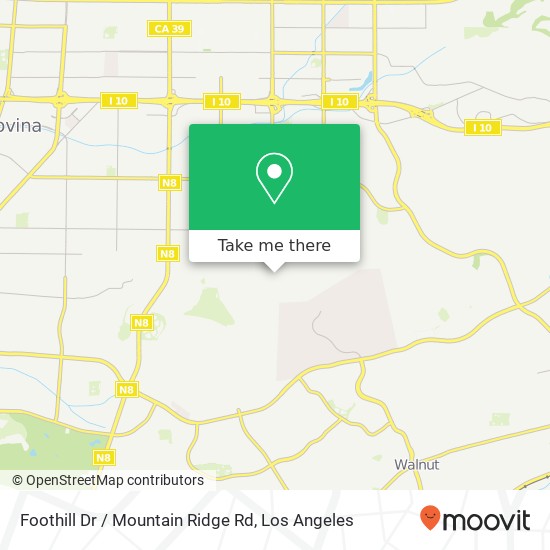 Foothill Dr / Mountain Ridge Rd map