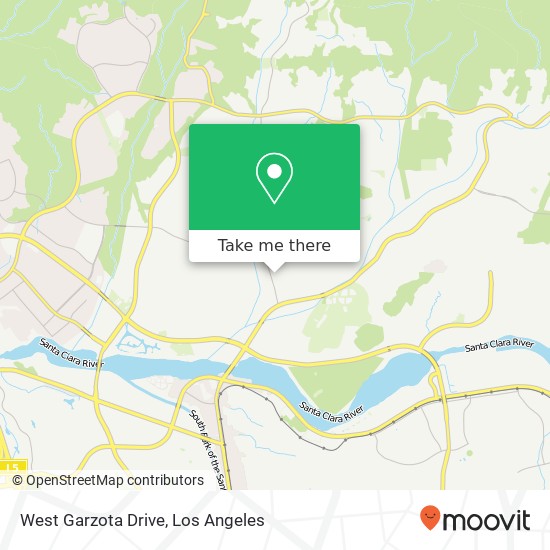 West Garzota Drive map