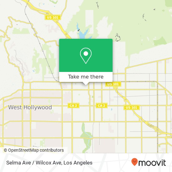 Mapa de Selma Ave / Wilcox Ave