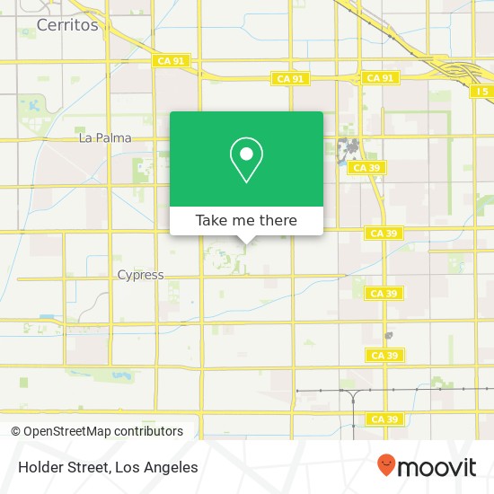 Holder Street map