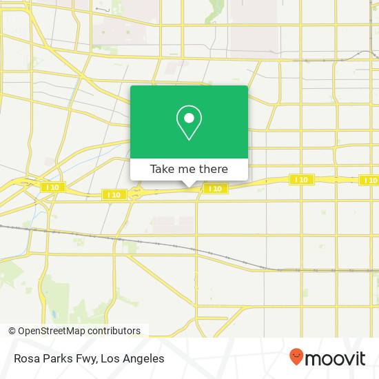 Rosa Parks Fwy map