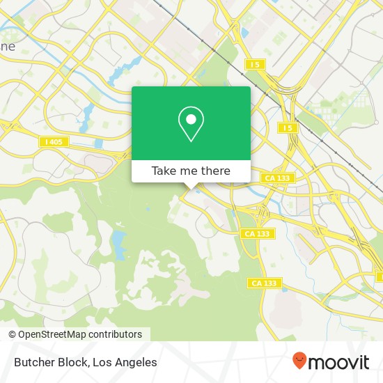 Mapa de Butcher Block, Irvine, CA 92603
