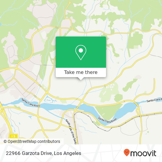 22966 Garzota Drive map