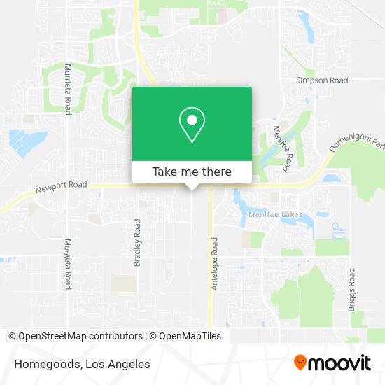 Homegoods map