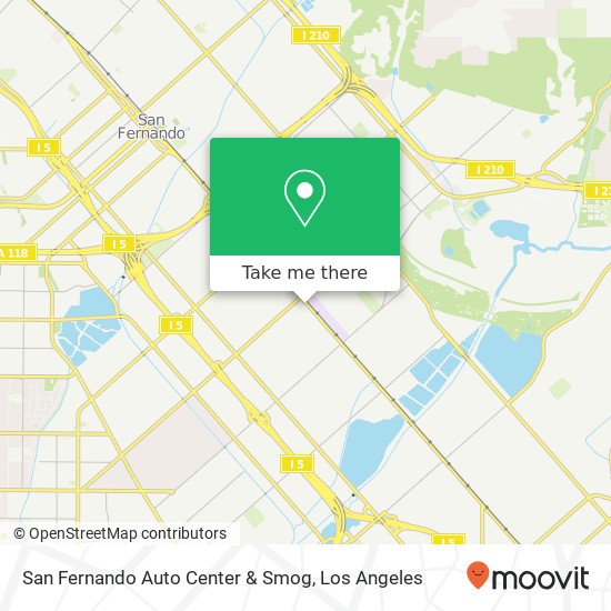 San Fernando Auto Center & Smog map