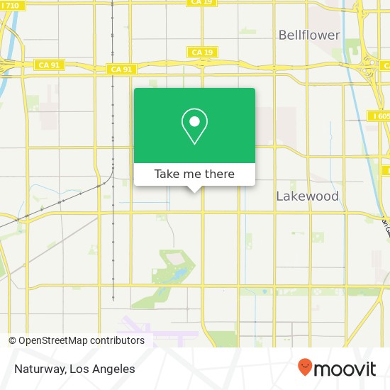 Mapa de Naturway, 4037 Hardwick St Lakewood, CA 90712
