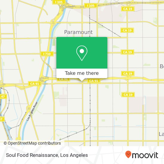 Mapa de Soul Food Renaissance, 6617 Cherry Ave Long Beach, CA 90805