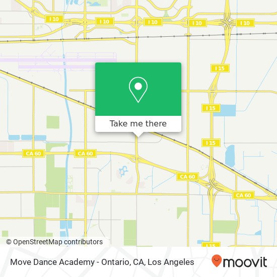 Mapa de Move Dance Academy - Ontario, CA, 2151 S Haven Ave Ontario, CA 91761