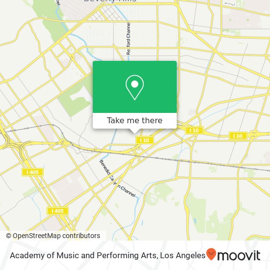 Mapa de Academy of Music and Performing Arts